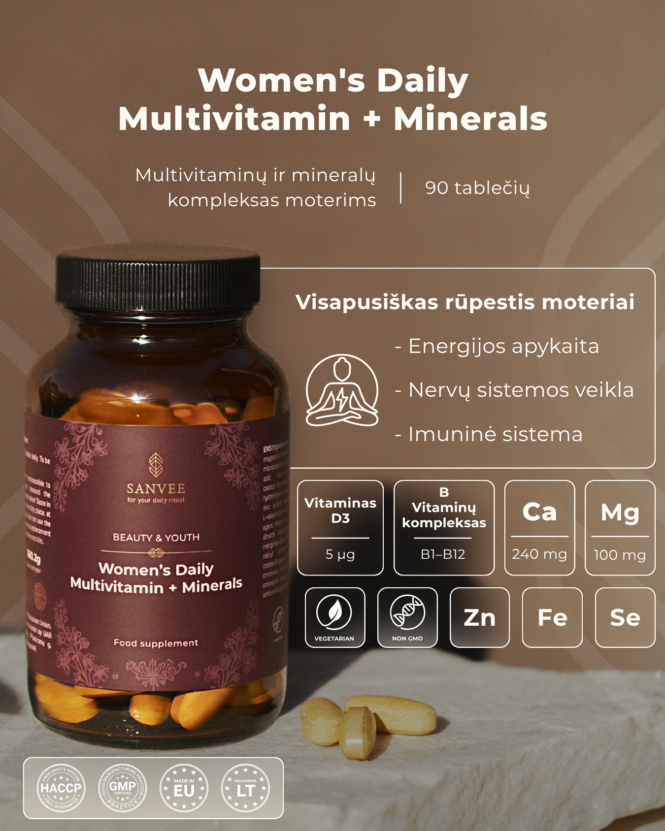 Women's Daily Multivitamin + Minerals | 90 tablets